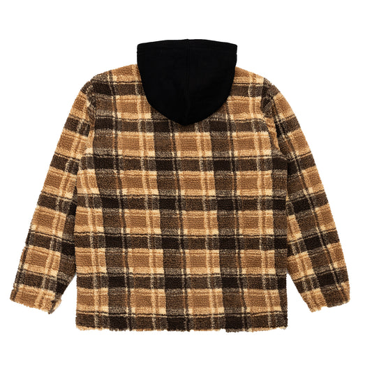 HOODED FLANNEL JACKET
