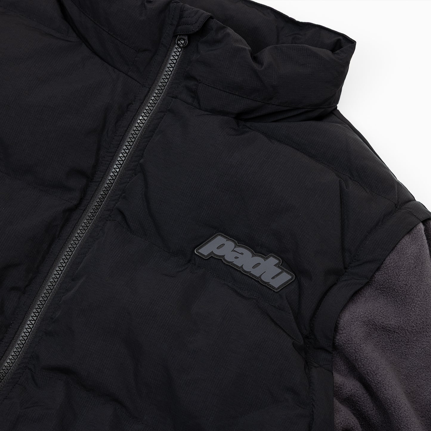PUFFER JACKET WITH DETACHABLE SLEEVES