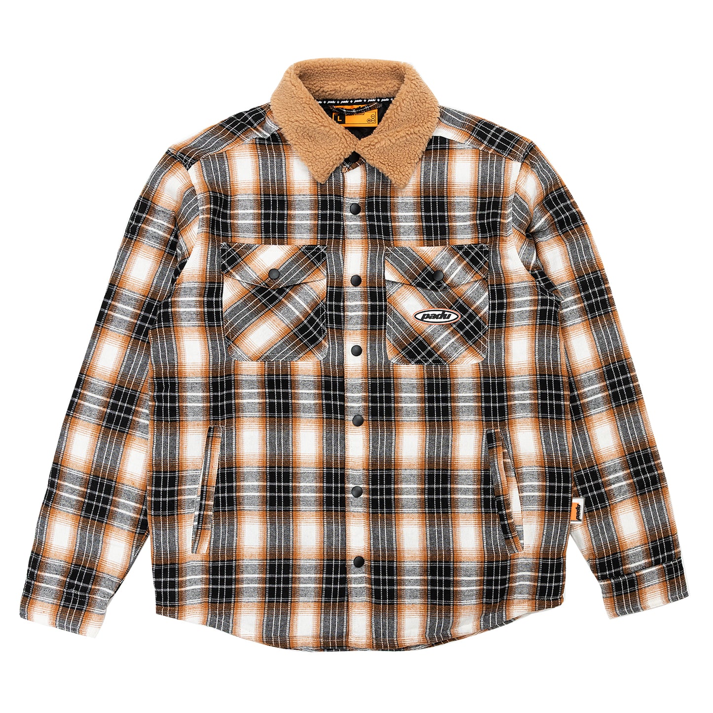SHERPA COLLAR FLANNEL JACKET