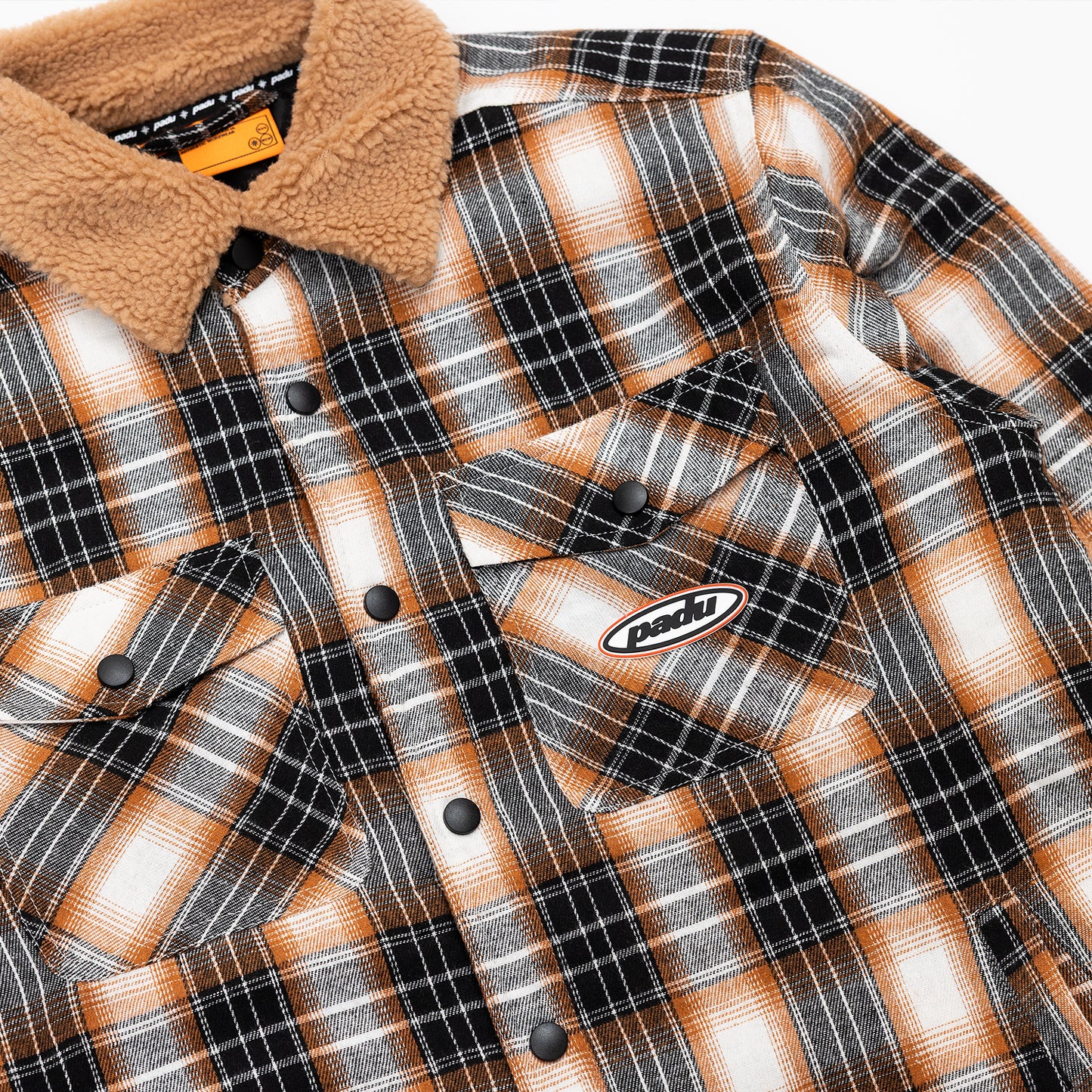 SHERPA COLLAR FLANNEL JACKET