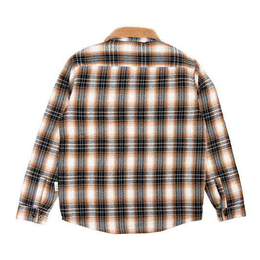 SHERPA COLLAR FLANNEL JACKET