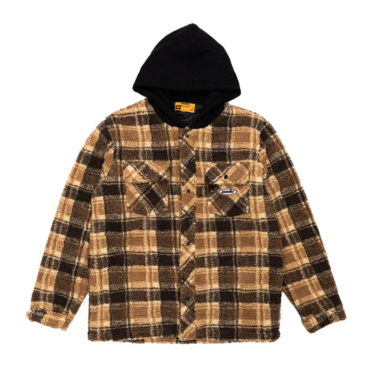HOODED FLANNEL JACKET