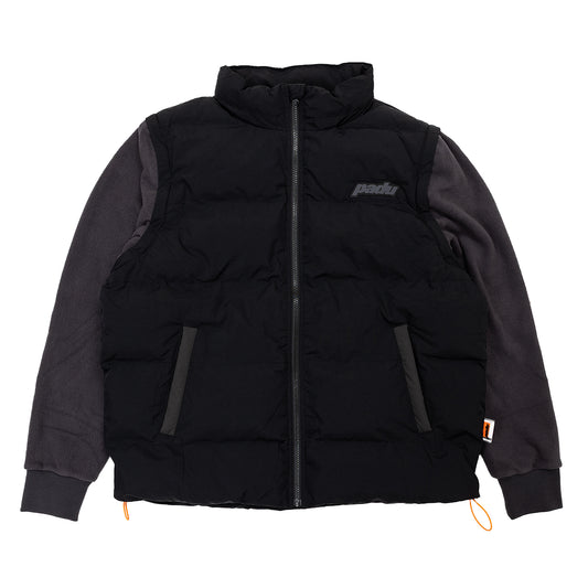 PUFFER JACKET WITH DETACHABLE SLEEVES