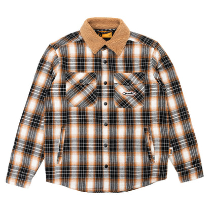 SHERPA COLLAR FLANNEL JACKET