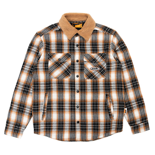 SHERPA COLLAR FLANNEL JACKET